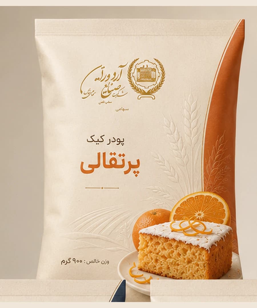 پودر کیک پرتقالی ۹۰۰ گرمی