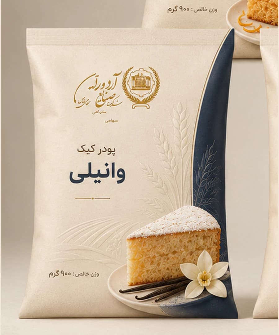 پودر کیک وانیلی ۹۰۰ گرمی